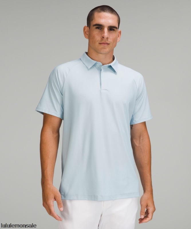 Lululemon Verkauf DELULU746 | Cirrus Blue Stretch Golf Poloshirt